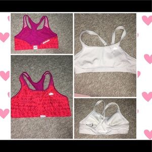 Two Brooks Sports Bras, medium, Run Happy!